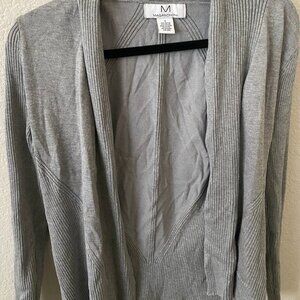 magaschoni grey open cardigan